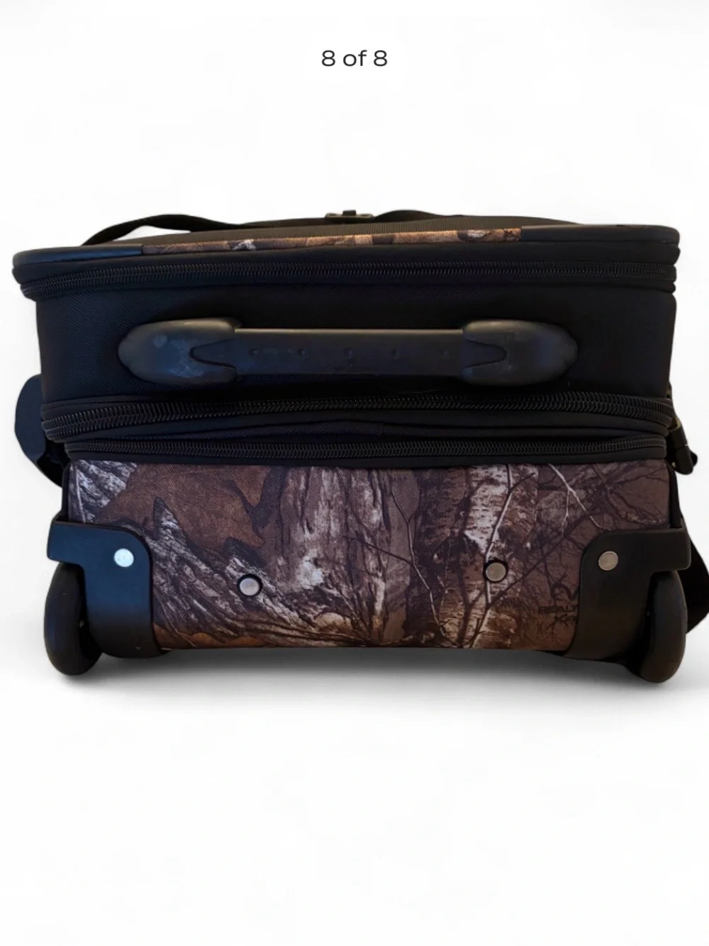 Whitetails Unlimited Camo Rolling Suitcase Wheeled Luggage